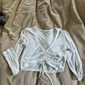 Cute adjustable Garage crop long sleeve